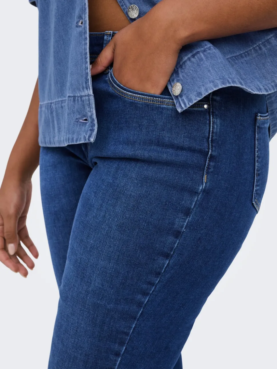 CARALLY Vita media Skinny Fit Jeans