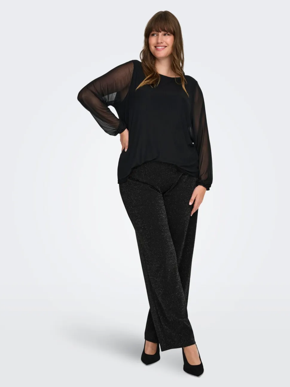 CARALYA Wide Leg Fit Pantaloni a gamba larga