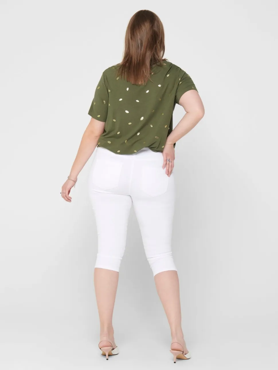 CARAUGUSTA Vita alta Skinny Fit Bermuda in jeans