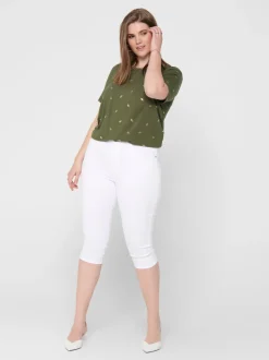 CARAUGUSTA Vita alta Skinny Fit Bermuda in jeans