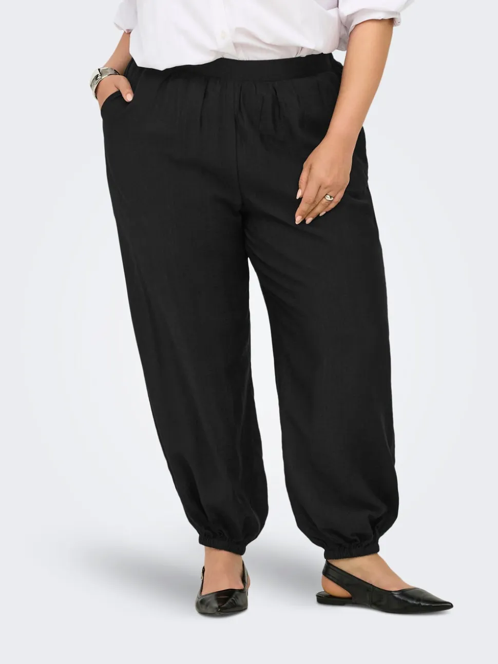CARCAMILLE Balloon Fit Pantaloni classici