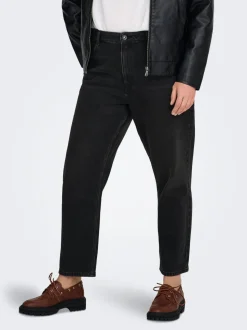 CAREMILY Vita alta Straight Fit Lunghezza alla caviglia Jeans