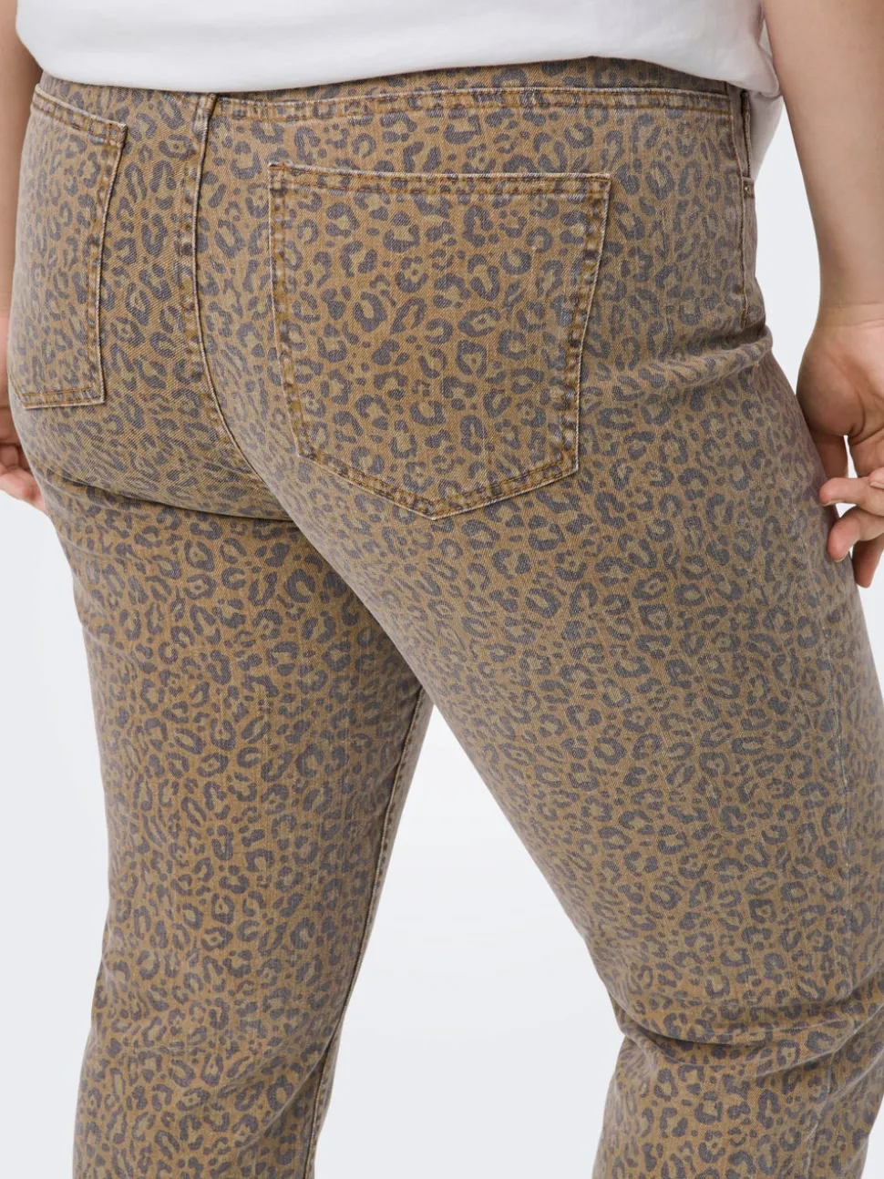 CAREMILY Vita alta Straight Fit Lunghezza alla caviglia Jeans