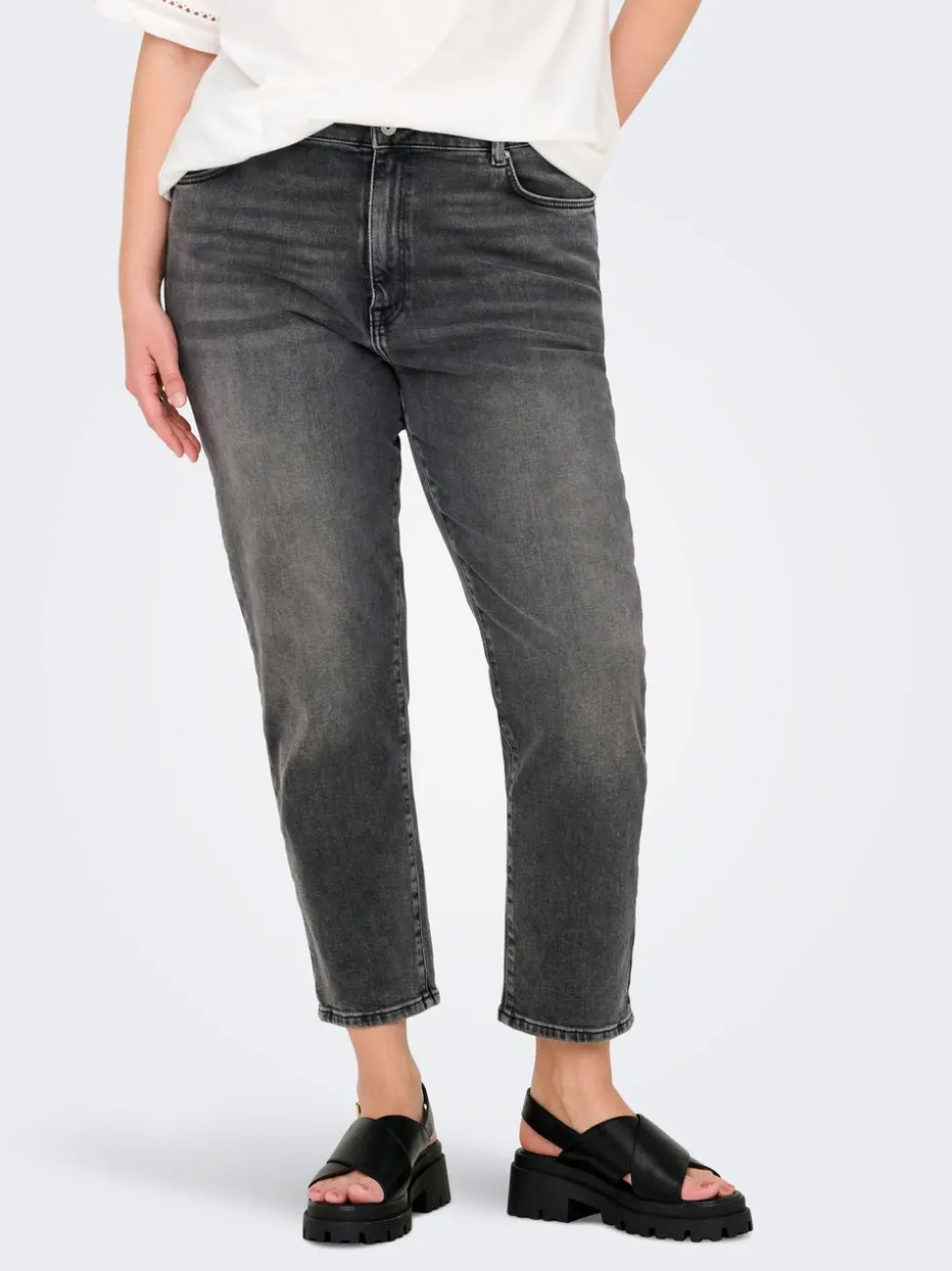 CAREMILY Vita alta Straight Fit Jeans