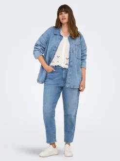 CAREMILY Vita alta Straight Fit Jeans