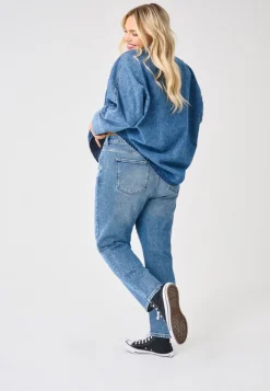 CAREMILY Vita alta Straight Fit Jeans