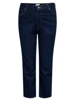 CAREMILY Vita alta Straight Fit Lunghezza alla caviglia Jeans