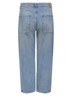 CARFRANKIE Vita alta Barrel fit Lunghezza alla caviglia Jeans