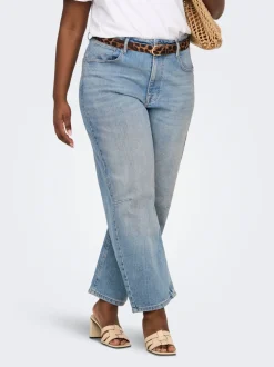 CARFRANKIE Vita alta Barrel fit Lunghezza alla caviglia Jeans