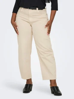 CARFRANKIE Vita alta Barrel fit Lunghezza alla caviglia Jeans