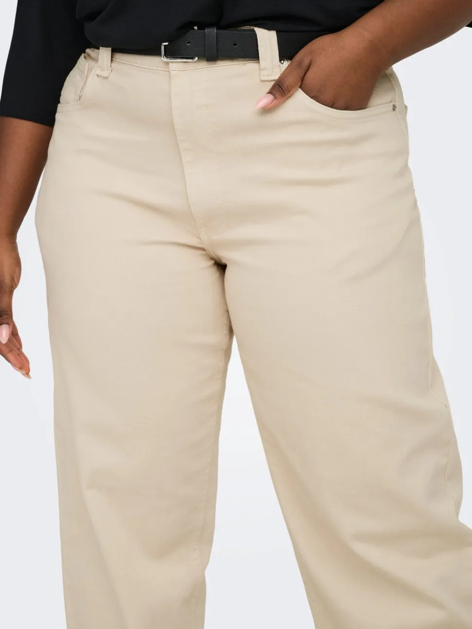 CARFRANKIE Vita alta Barrel fit Lunghezza alla caviglia Jeans