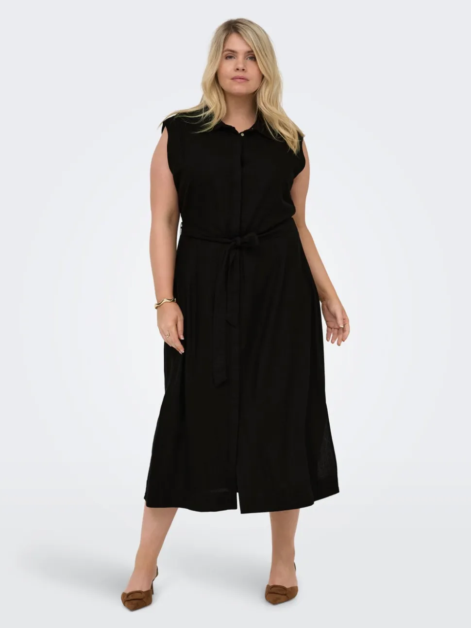 CARGOA Lino Vestito lungo
