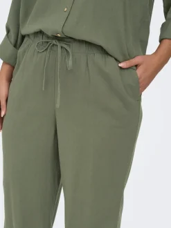CARGOA Straight Fit Lino Pantaloni