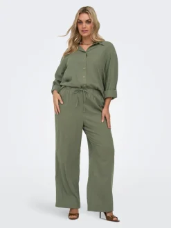 CARGOA Straight Fit Lino Pantaloni