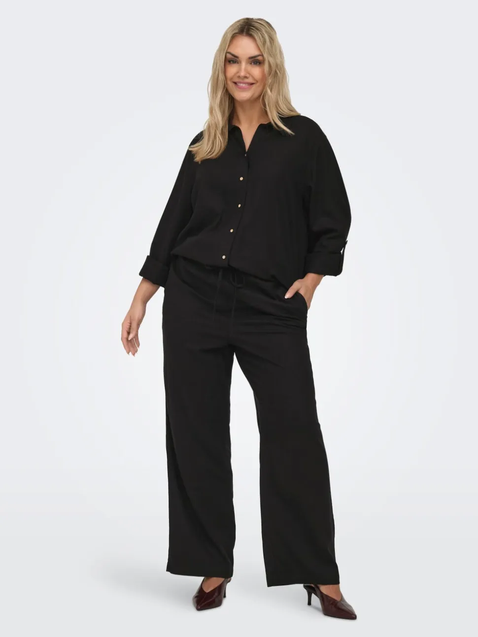 CARGOA Straight Fit Lino Pantaloni