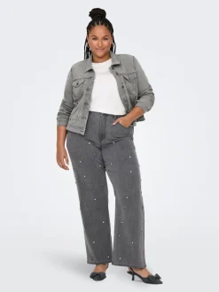 CARHOPE Vita alta Wide Leg Fit Jeans