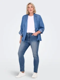 CARICONIC Vita alta Skinny Fit Lunghezza alla caviglia Jeans
