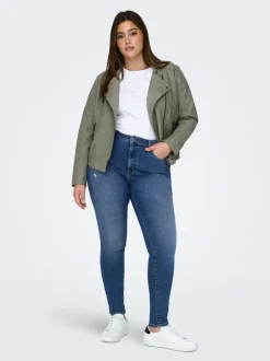 CARICONIC Vita alta Skinny Fit Lunghezza alla caviglia Jeans