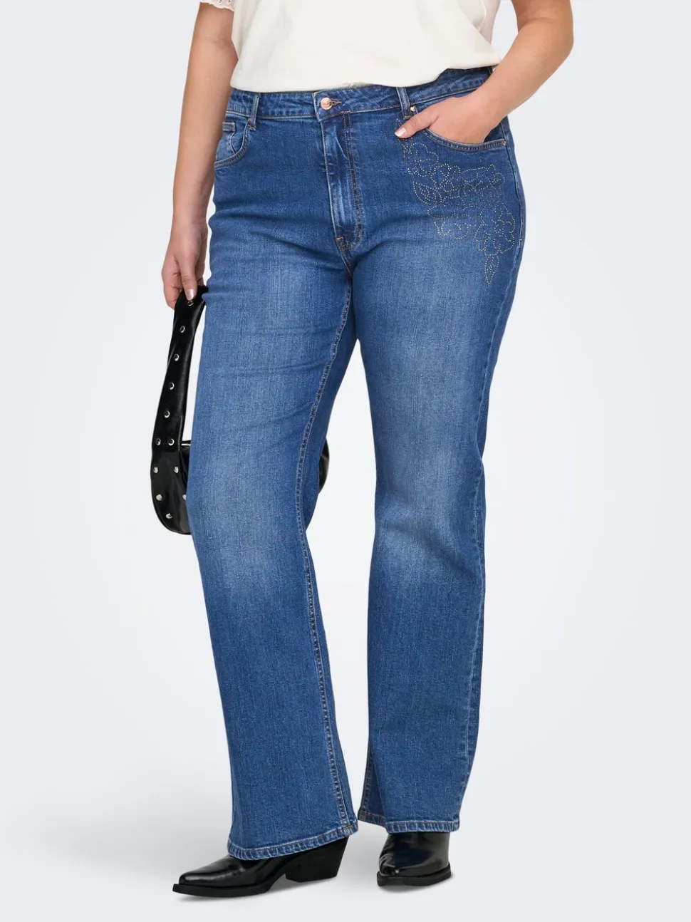 CARJUICY Vita alta Flared Fit Jeans