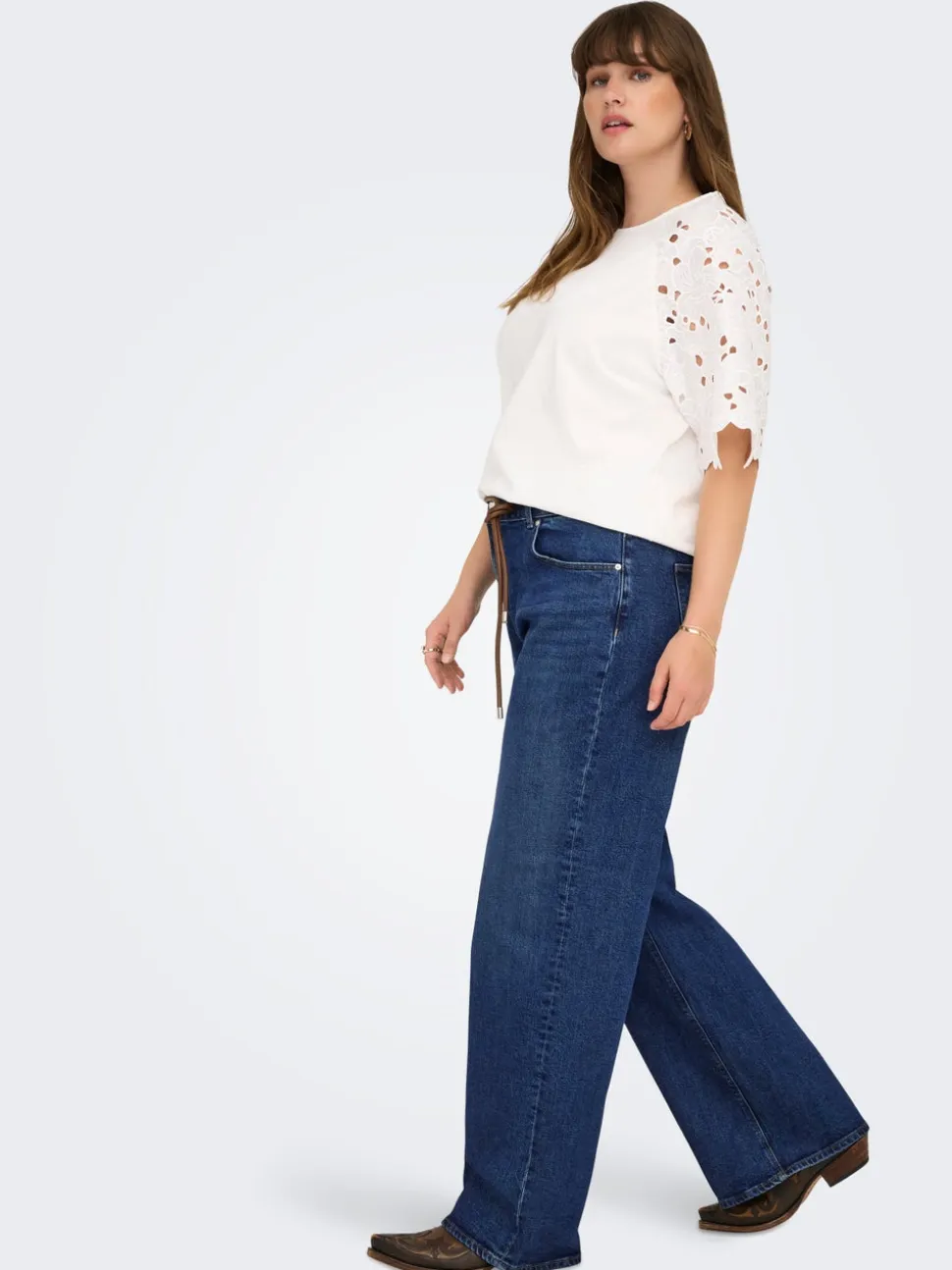 CARJUICY Vita alta Wide Leg Fit Jeans