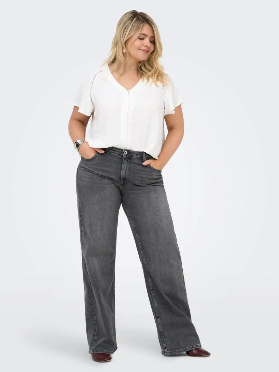 CARJULLES Vita media Wide Leg Fit Jeans