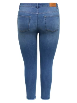CARLACE Vita media Skinny Fit Lunghezza alla caviglia Jeans
