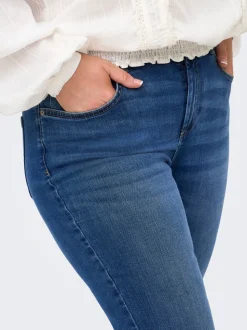 CARLACE Vita media Skinny Fit Lunghezza alla caviglia Jeans