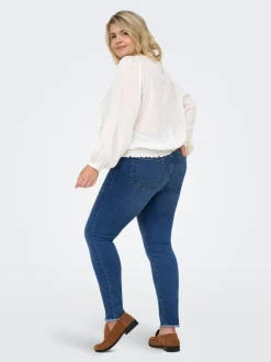 CARLACE Vita media Skinny Fit Lunghezza alla caviglia Jeans