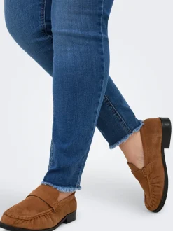 CARLACE Vita media Skinny Fit Lunghezza alla caviglia Jeans