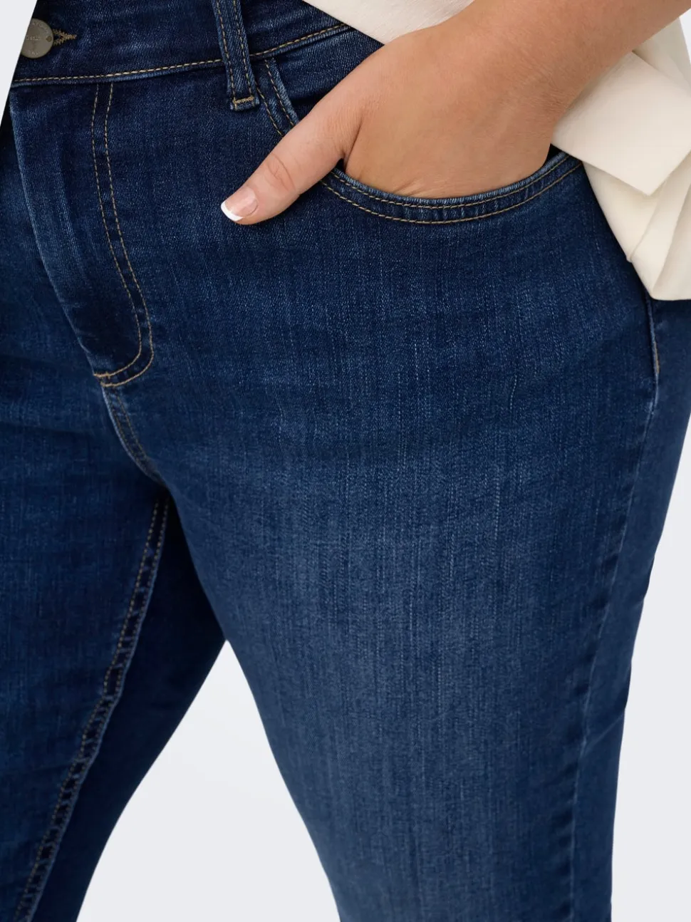 CARLACE Vita media Skinny Fit Lunghezza alla caviglia Jeans
