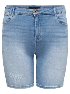 CARLAOLA Skinny Fit Bermuda in jeans