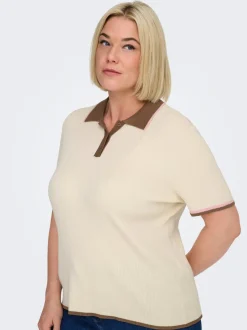 CARMEDDI Capo in maglia con colletto polo