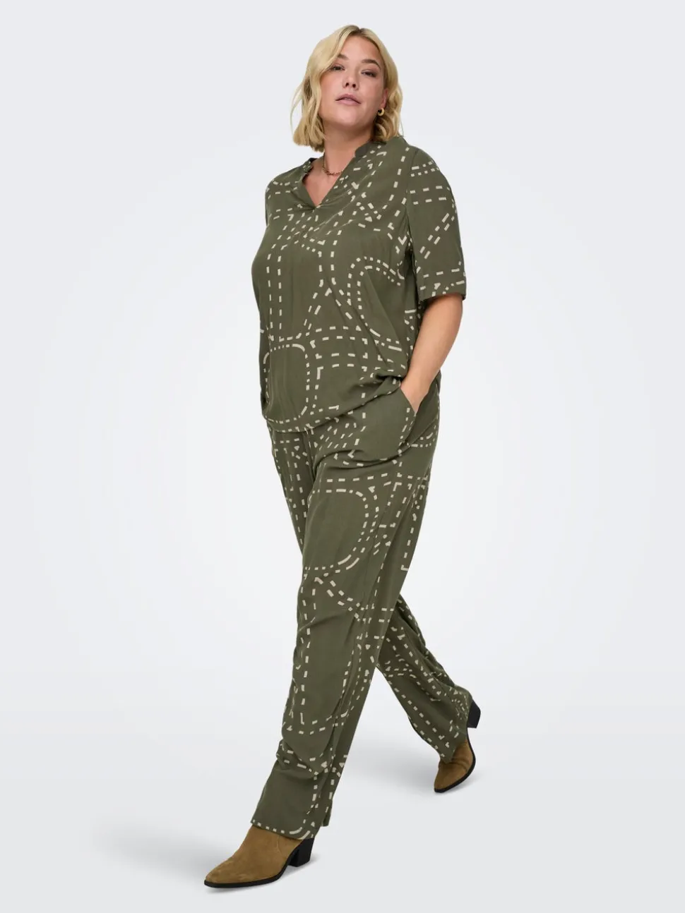 CARPHOEBE Regular Fit Pantaloni a gamba larga