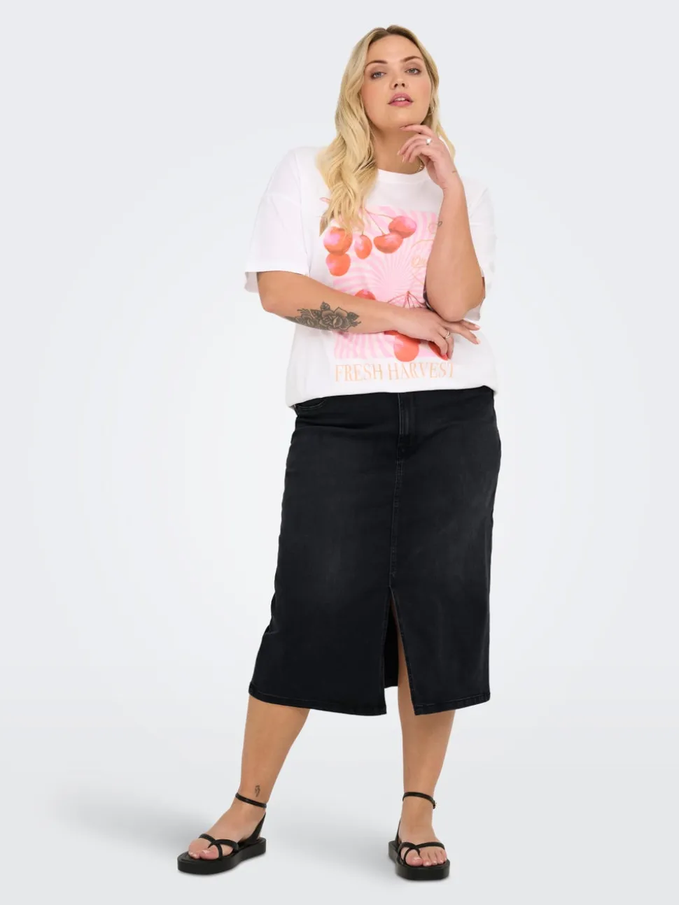 CARROSE Denim Gonna in jeans Gonna midi