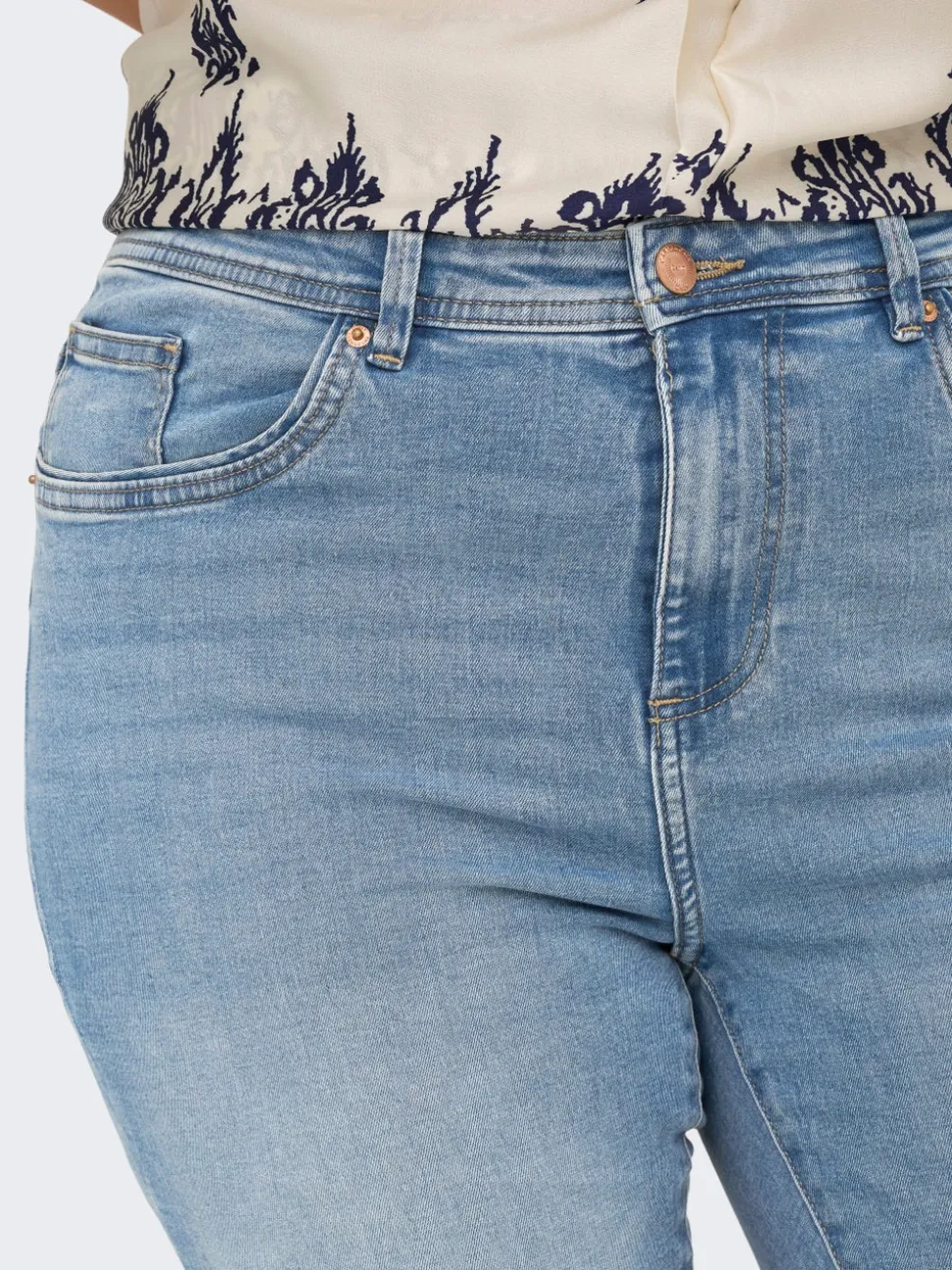 CARSALLY Vita alta Flared Fit Jeans