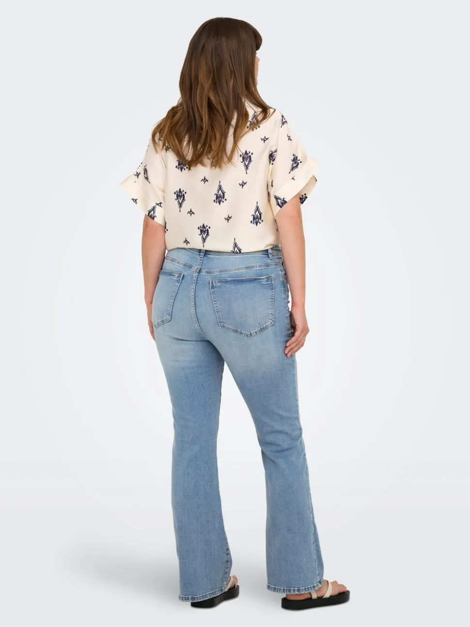 CARSALLY Vita alta Flared Fit Jeans