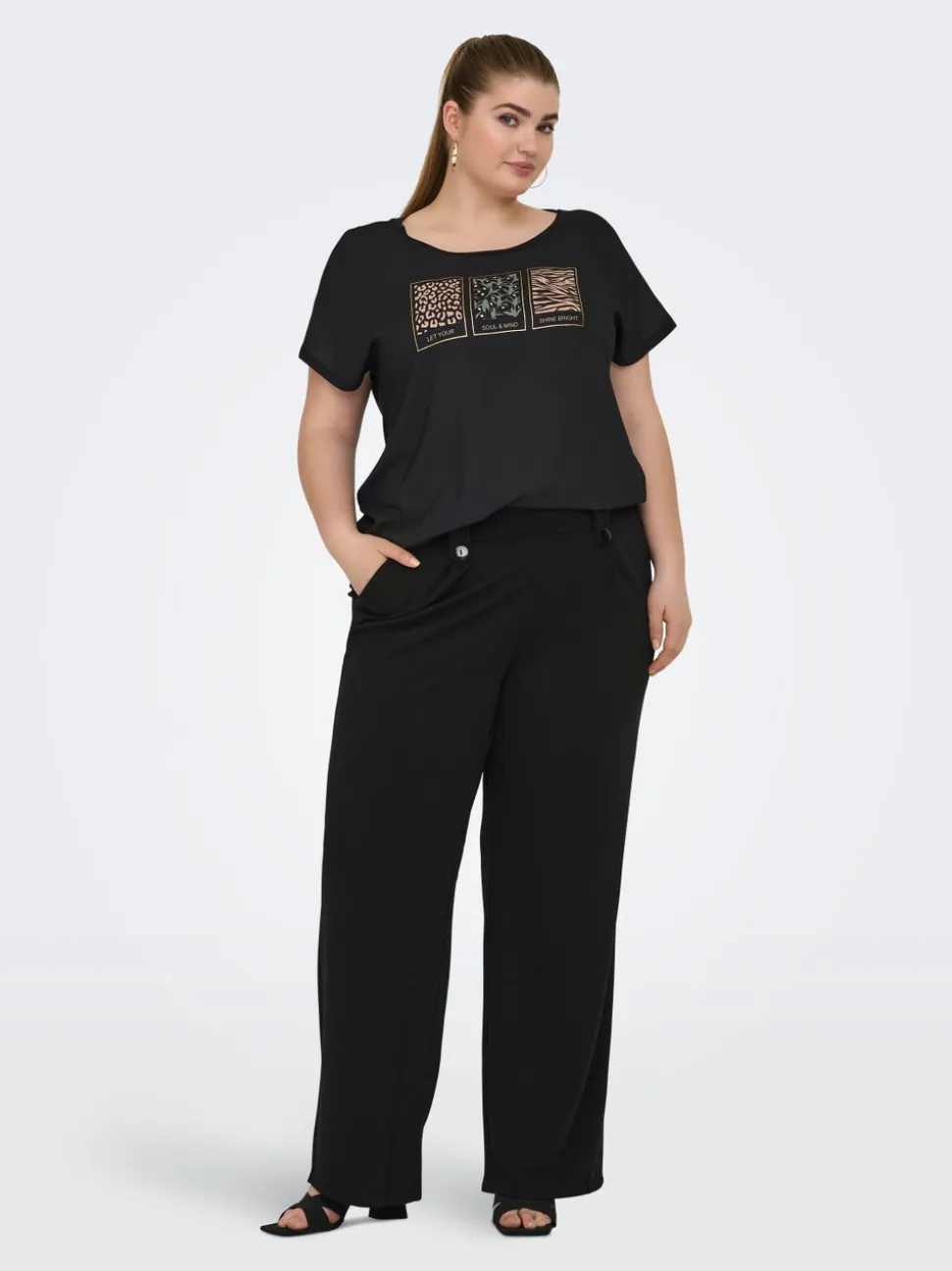 CARSANIA Regular Fit Pantaloni a gamba larga