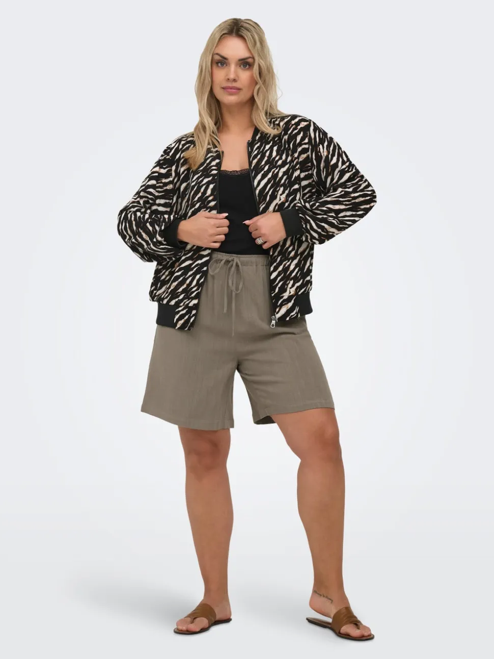 CARSIESTA Loose Fit Lino Bermuda