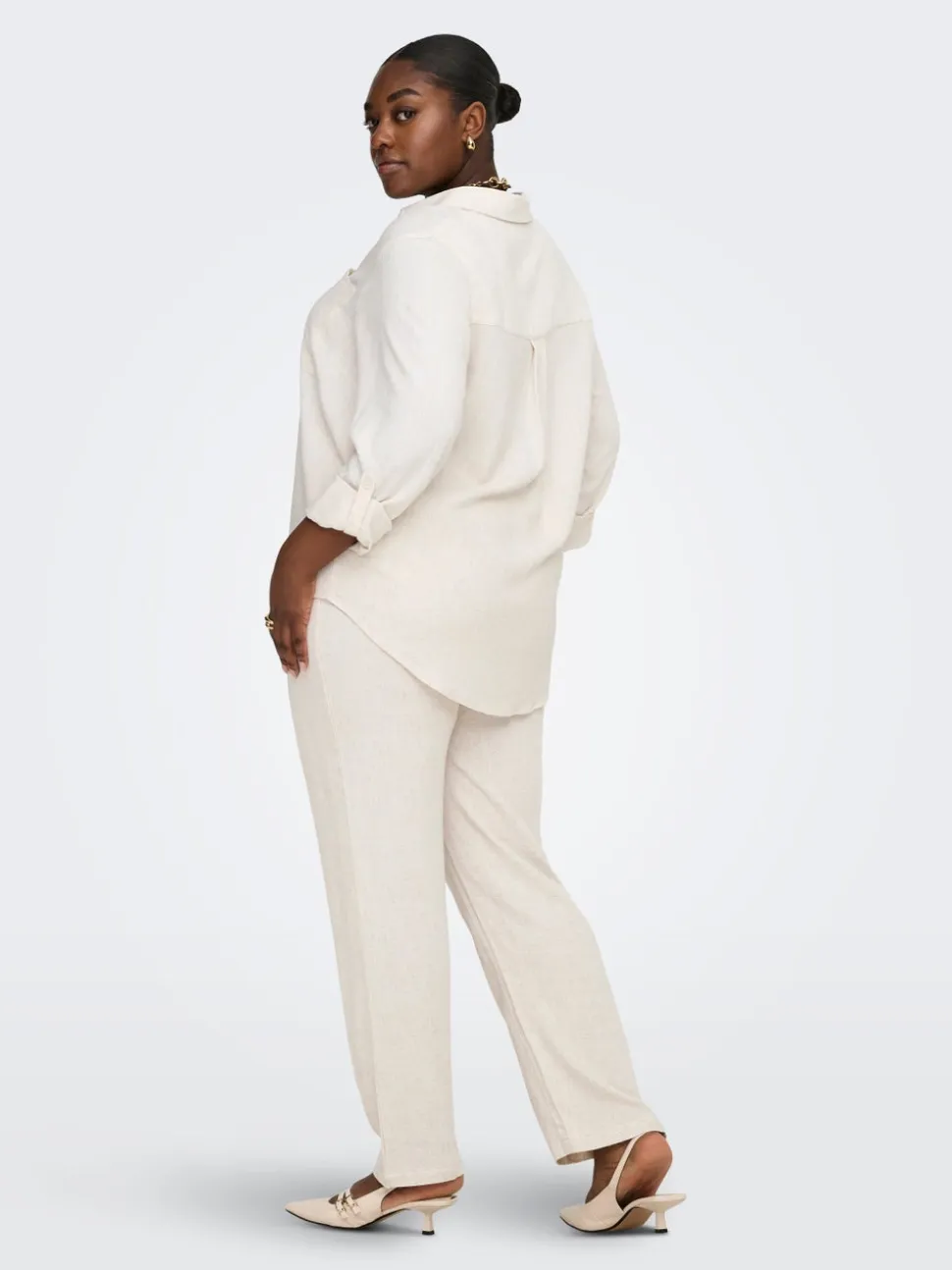 CARSIESTA Straight Fit Lino Pantaloni
