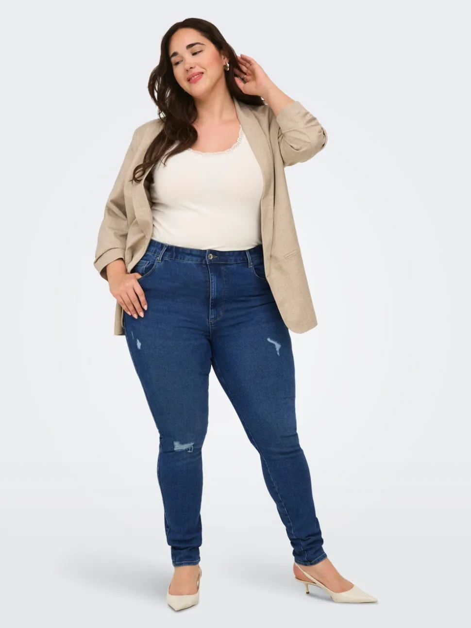 CARSNOW Vita alta Skinny Fit Jeans
