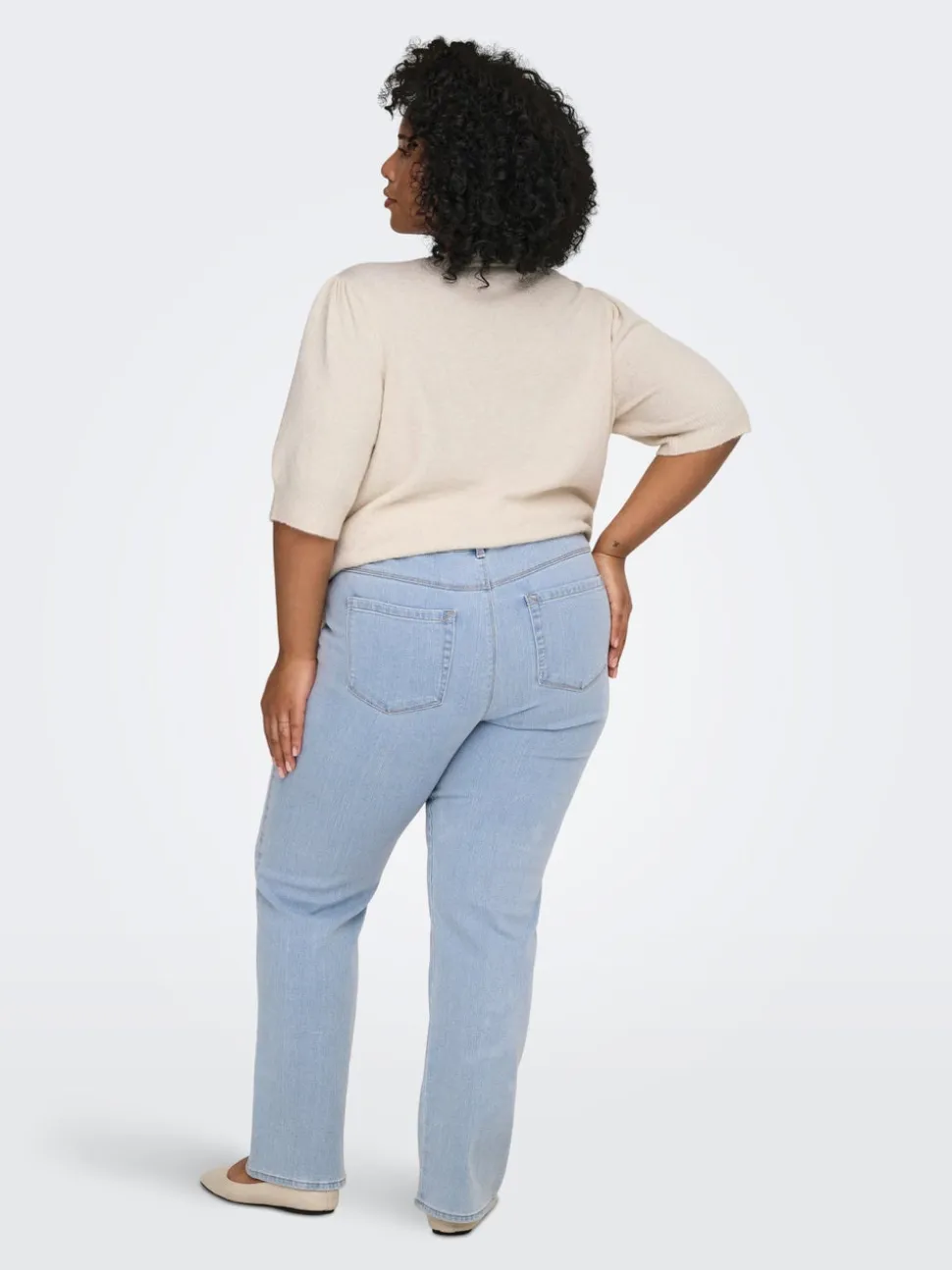 CARSNOW Vita alta Straight Fit Jeans