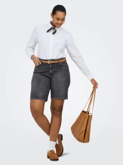 CARSONNY Vita alta Regular Fit Bermuda in jeans