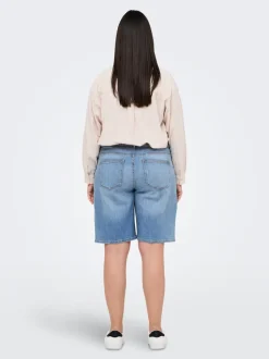CARSONNY Vita alta Regular Fit Bermuda in jeans