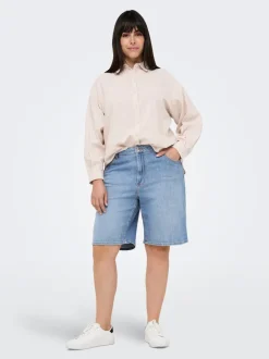 CARSONNY Vita alta Regular Fit Bermuda in jeans