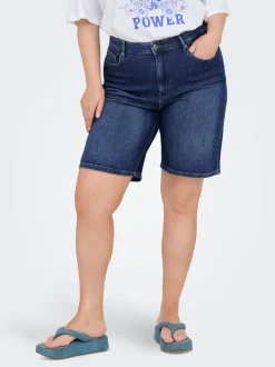 CARSONNY Vita alta Regular Fit Bermuda in jeans