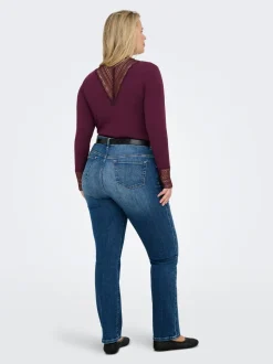 CARSUI Vita media Slim Fit Lunghezza alla caviglia Jeans