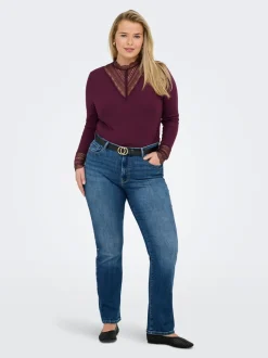 CARSUI Vita media Slim Fit Lunghezza alla caviglia Jeans