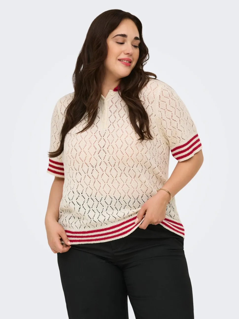 CARSUNNY Capo in maglia con colletto polo