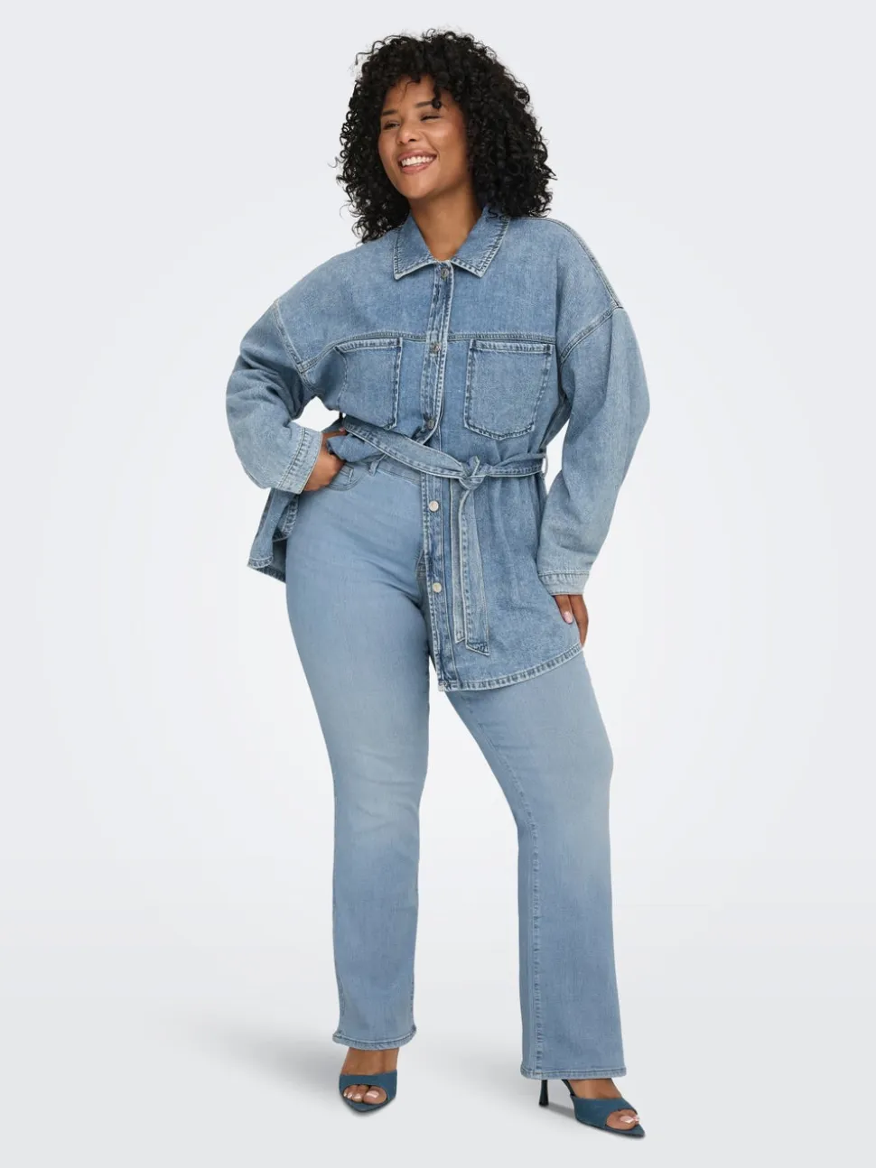 CARTHUNDER Vita media Skinny Fit Jeans