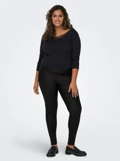CARTHUNDERY leggings effetto coated